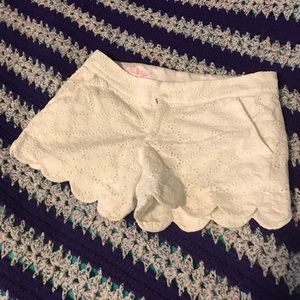 White Size 2 Lilly Pulitzer Buttercup Shorts